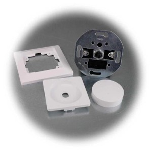 ChiliTec MILOS Dimmer für LED Lampen Weiß Matt mit Rahmen