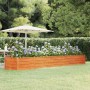 vidaXL Hochbeet Rostig 400x80x45 cm Cortenstahl 151964_2