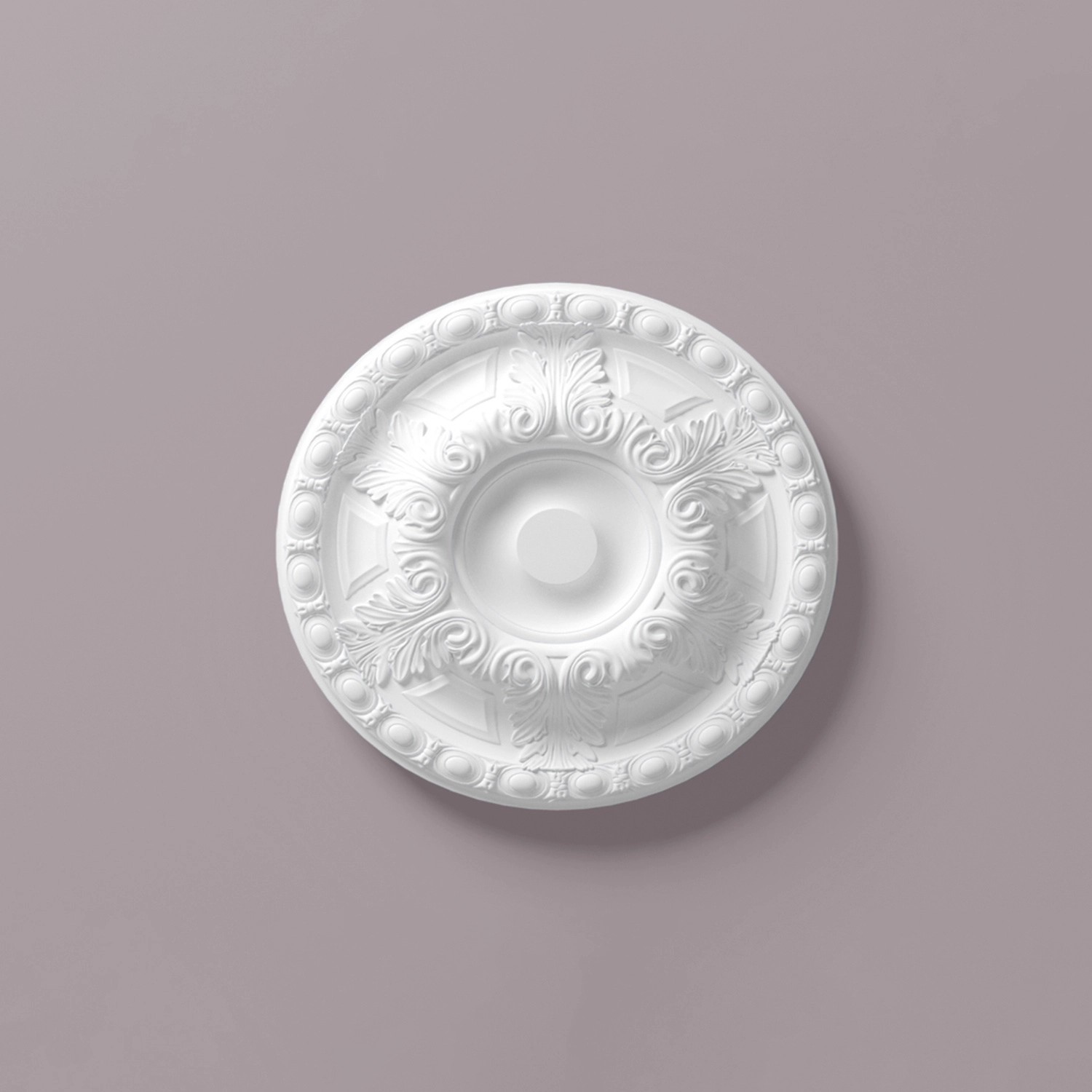 NOEL & MARQUET NMC R18 ARSTYL Rosette Zierelement 60 cm 60 cm x 6,5 cm Weiß günstig online kaufen