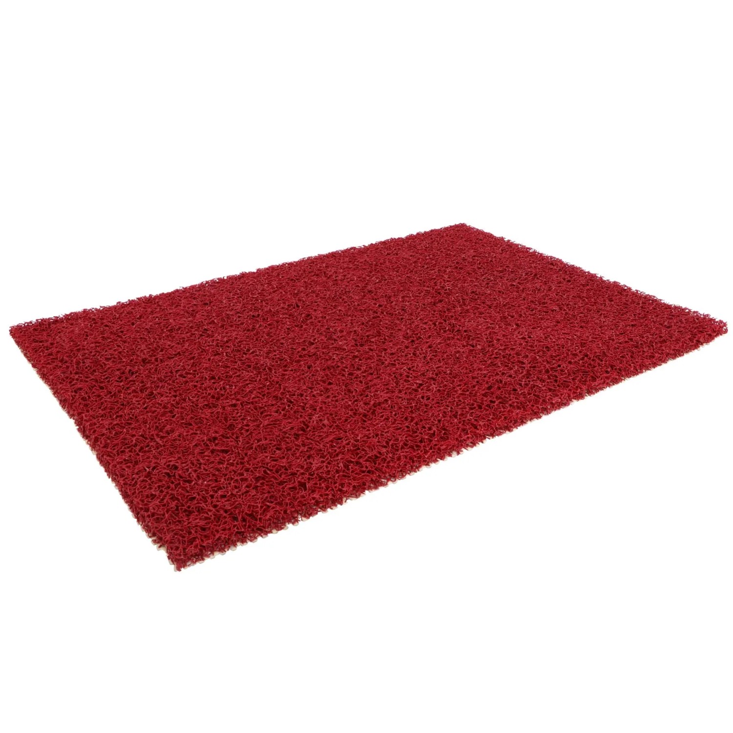 Rote Primaflor Spaghettimatte Lorenzo 90x120cm, Fußmatte für Bad, Sauna & Pool.