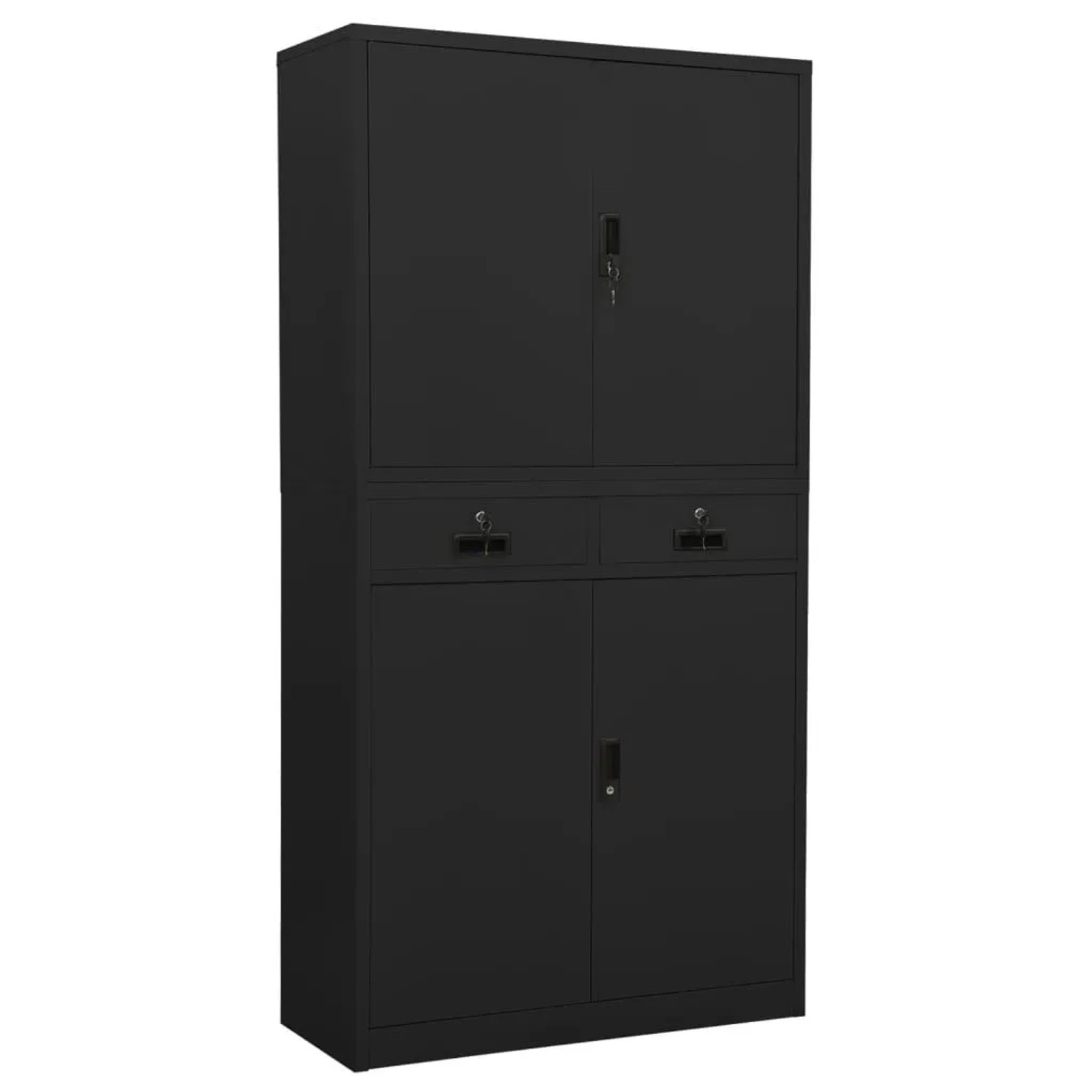 vidaXL Büroschrank Anthrazit 90x40x180 cm Stahl 336420