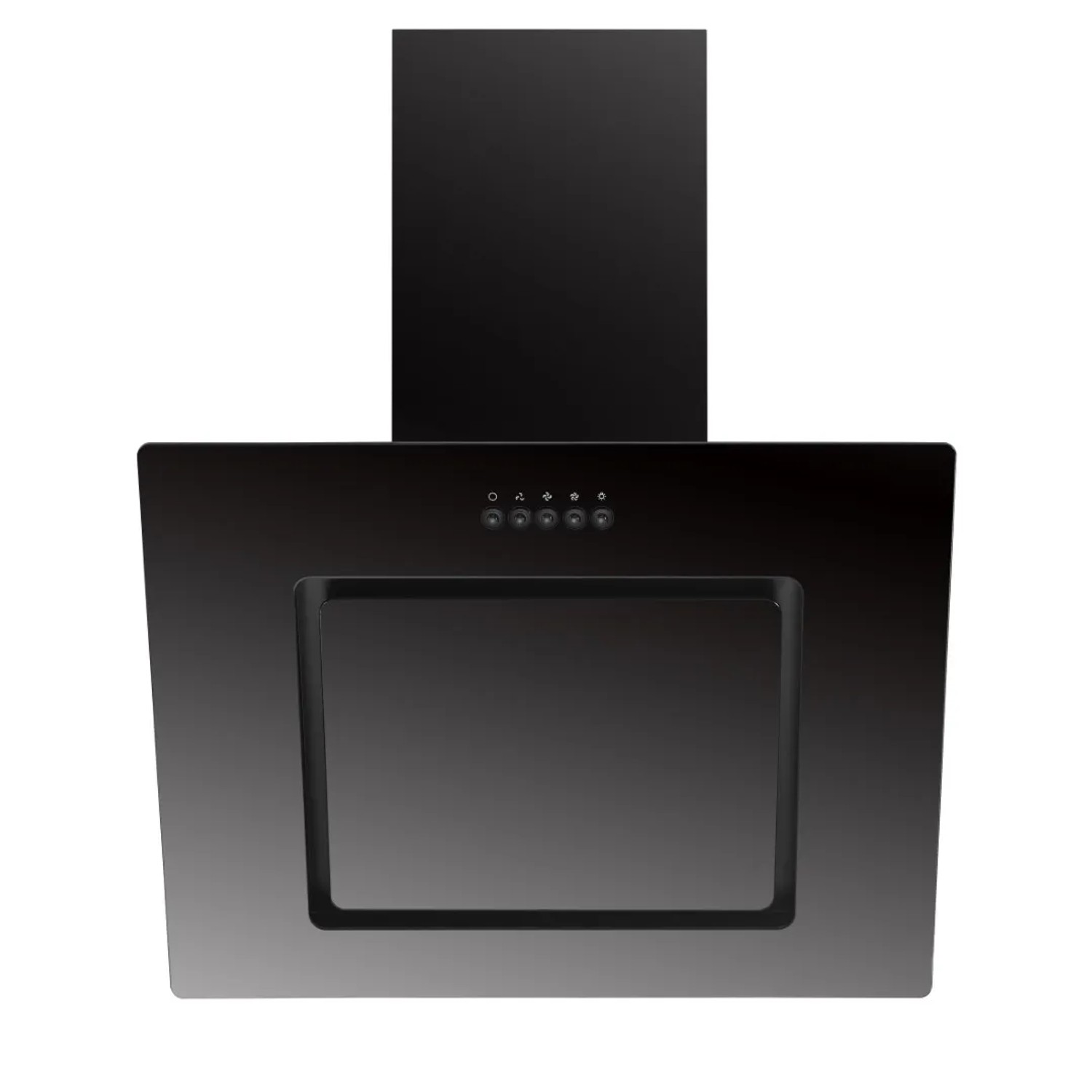 Schwarze Respekta Schräghaube aus der Premium Küchenzeile BERP290HWGC