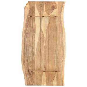 vidaXL Tischplatte Massivholz Akazie 118x50-60x2,5 cm 286333