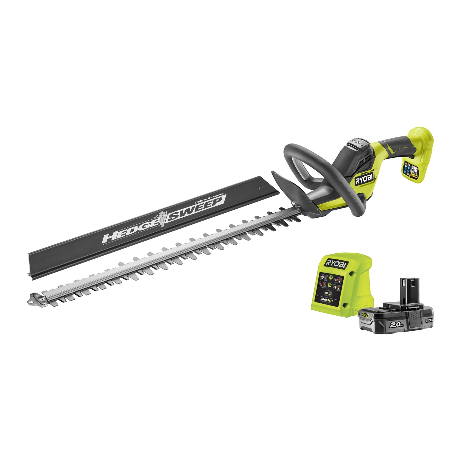 Ryobi Akku-Heckenschere RY18HT55A-120 One+ 18 V mit Akku und Ladegerät