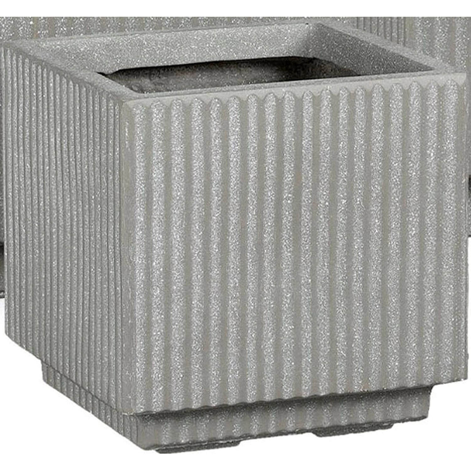 Mica Decorations Blumentopf Quito Outdoor 30 cm x 30 cm x 30 cm Magnesium G günstig online kaufen