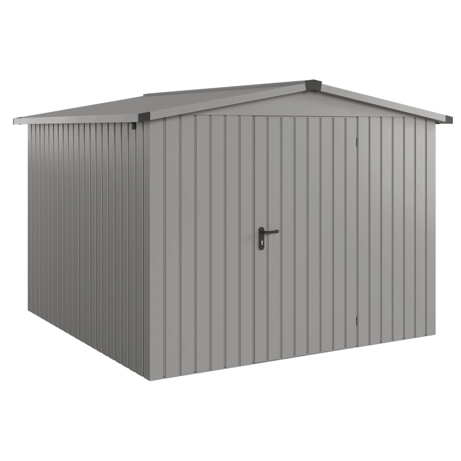 Hörmann EcoStar Gerätehaus Euroline Satteldach 1-flg 285 x 278 cm Graualumi günstig online kaufen