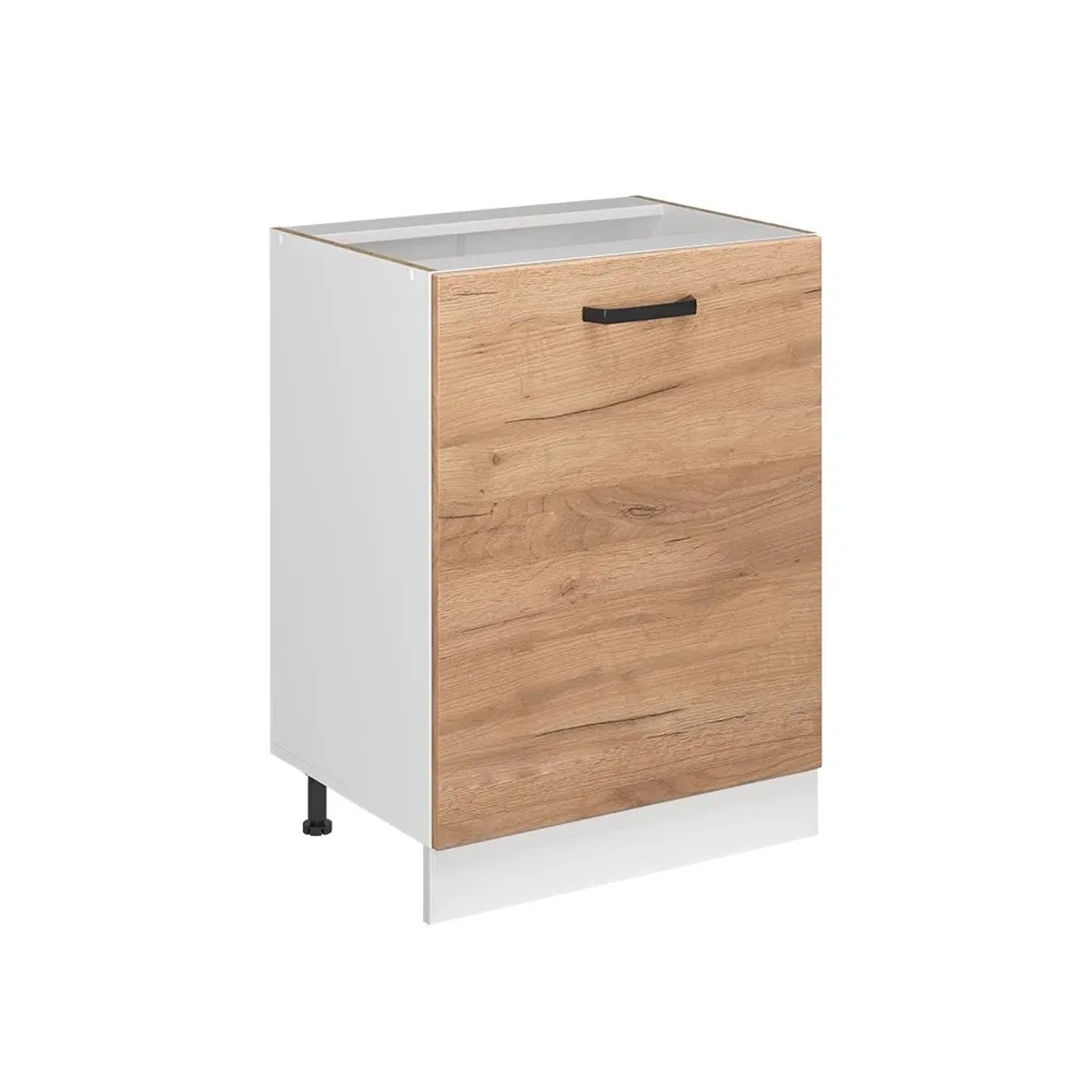 Vicco Küchenunterschrank R-Line Goldkraft Eiche/Weiß 60 x 82 mit 1 Tür ohne Arbeitsplatte Art Nr 72098