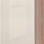 Küchen-Hängeschrank Orlando, 50 cm, Kaschmir Glanz/Sonoma Eiche, mit Drehtür und Einlegeböden.