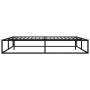 Schwarzes Metall Bettgestell 180x200 cm von vidaXL für erholsamen Schlaf.