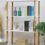 Relaxdays Vasen 3er Set Glas Transparent Grün Blau Gold Rillen 20,5 cm x 8 cm 0,39 kg_3