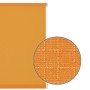 Gardinia EasyFix Rollo, 100x150 cm, orange. Lichtdurchlässiges Rollo mit Detailansicht der Textilstruktur.