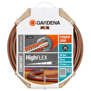 Gardena Comfort High Flex Gartenschlauch, 20 m, mit PowerGrip für sichere Verbindung.
