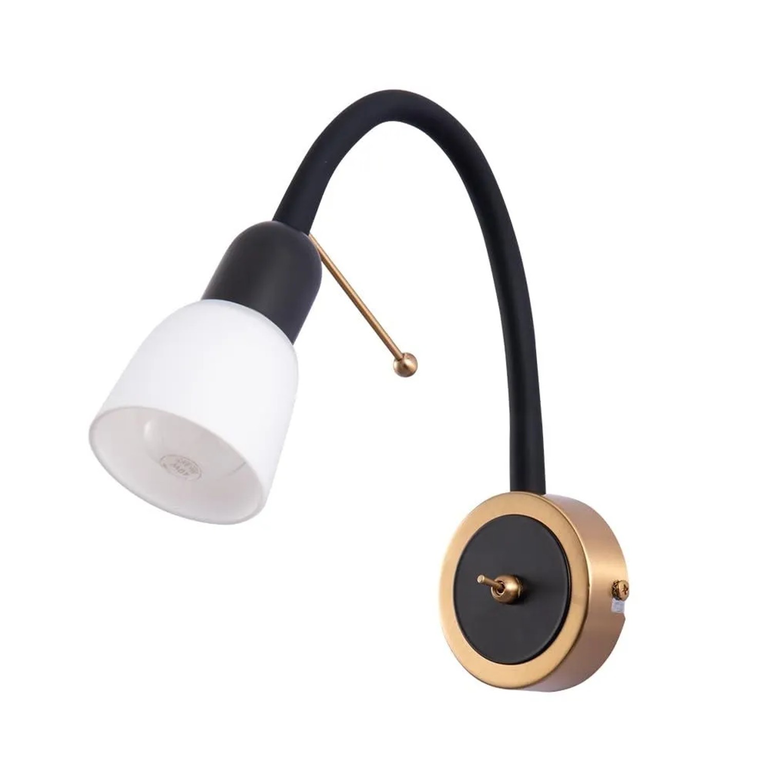 Arte Lamp Wandleuchte Lettura E14 Schwarz Metall
