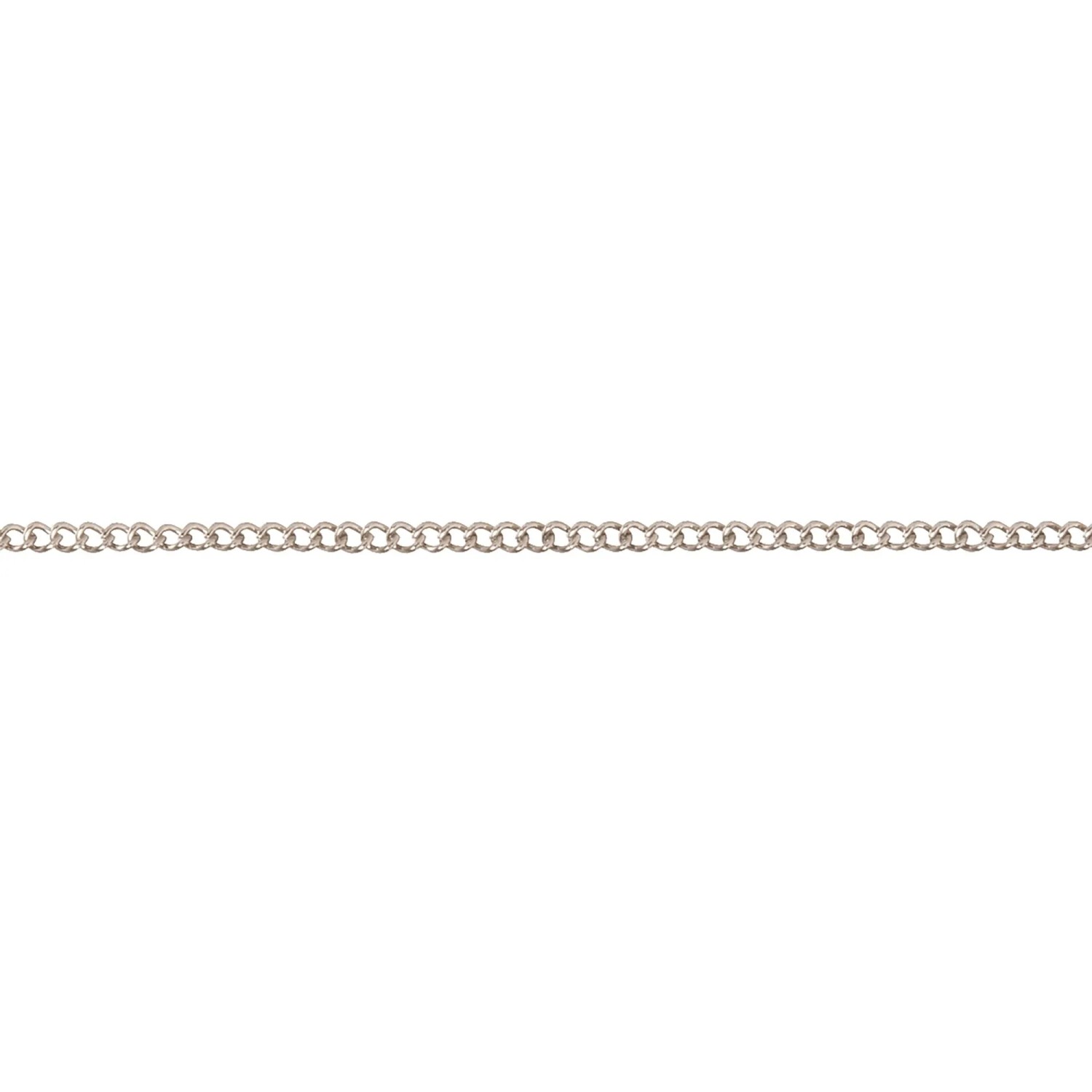 Conacord Panzerkette Stahl Gedreht Ø 1 mm x 1,5 mm Nickel Meterware