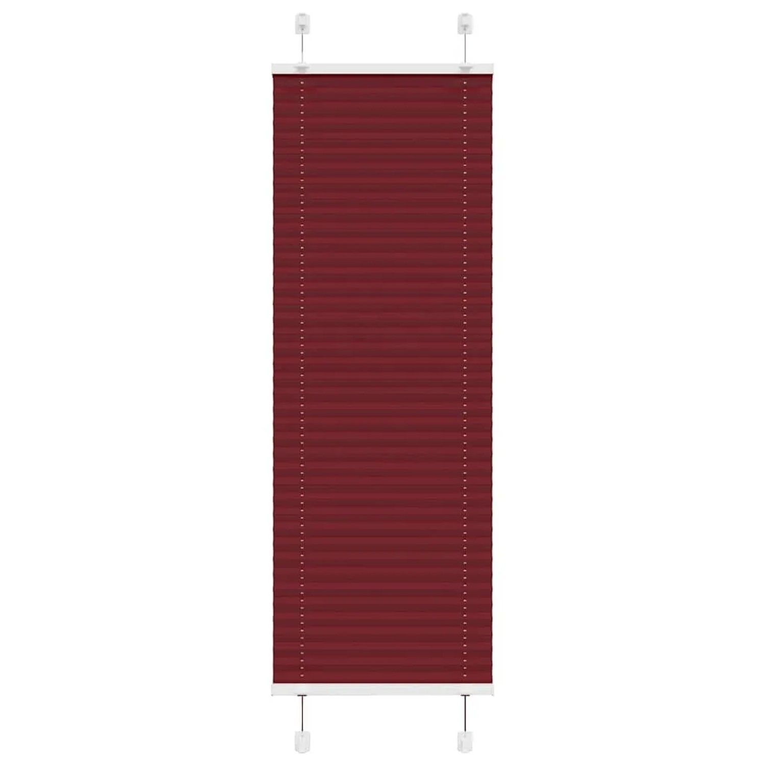 vidaXL Plissee Bordeauxrot 45x100 cm Stoffbreite 44,4 cm Polyester 4015217 günstig online kaufen