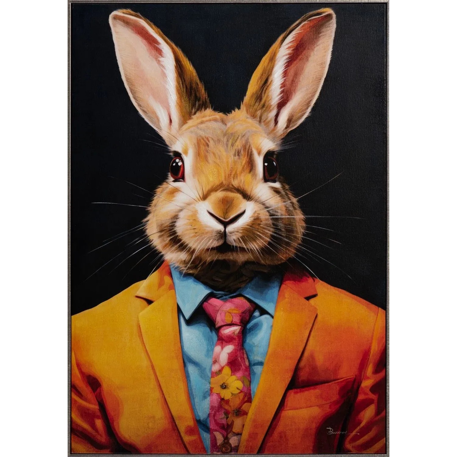 Art Universe Leinwandbild Mr. Bunny 70 x 100 cm