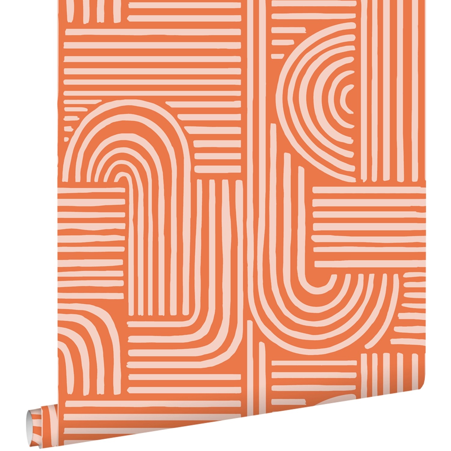 ESTAhome Tapete 3D-Muster Orange 50 x 900 cm günstig online kaufen