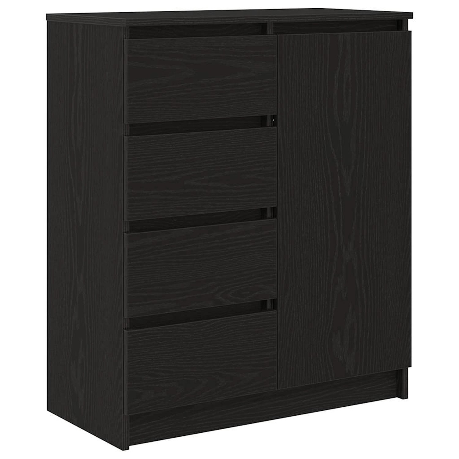 vidaXL Sideboard mit Schubladen Schwarz Eichen-Optik 71x35x84 cm 861581 günstig online kaufen