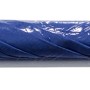 Verpackter, blauer Schneider Balkonschirm Ø 180 cm mit Push-Up Mechanik.