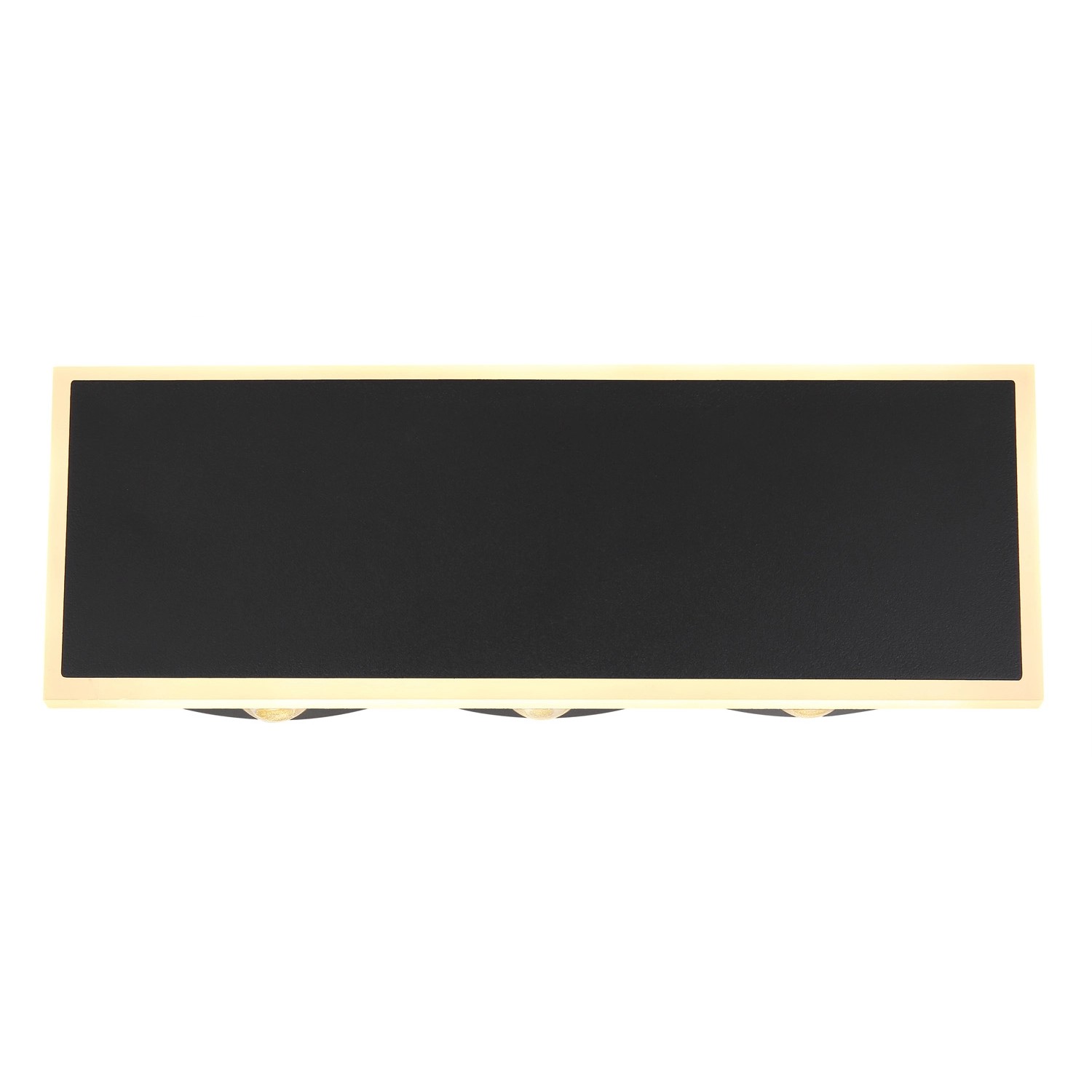 Moderne, schwarze LED-Wandleuchte Saidy, 25x9 cm, für stimmungsvolle Beleuchtung im Innenbereich.