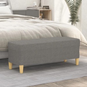 vidaXL Sitzbank Dunkelgrau 100x35x41 cm Stoff 349376