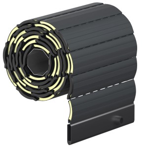 Rollwin Rollladen Alu Mini 37 Anthrazit Fertigmaß 100 x 130 cm (BxH) Rolladenpanzer Mit Rollladendämmung Rollladenpanzer Rollladenfenster Rolladen