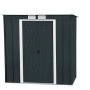 Duramax Metallgerätehaus Pent Roof Eco 6x4 in Anthrazit, Gerätehaus mit Pultdach.