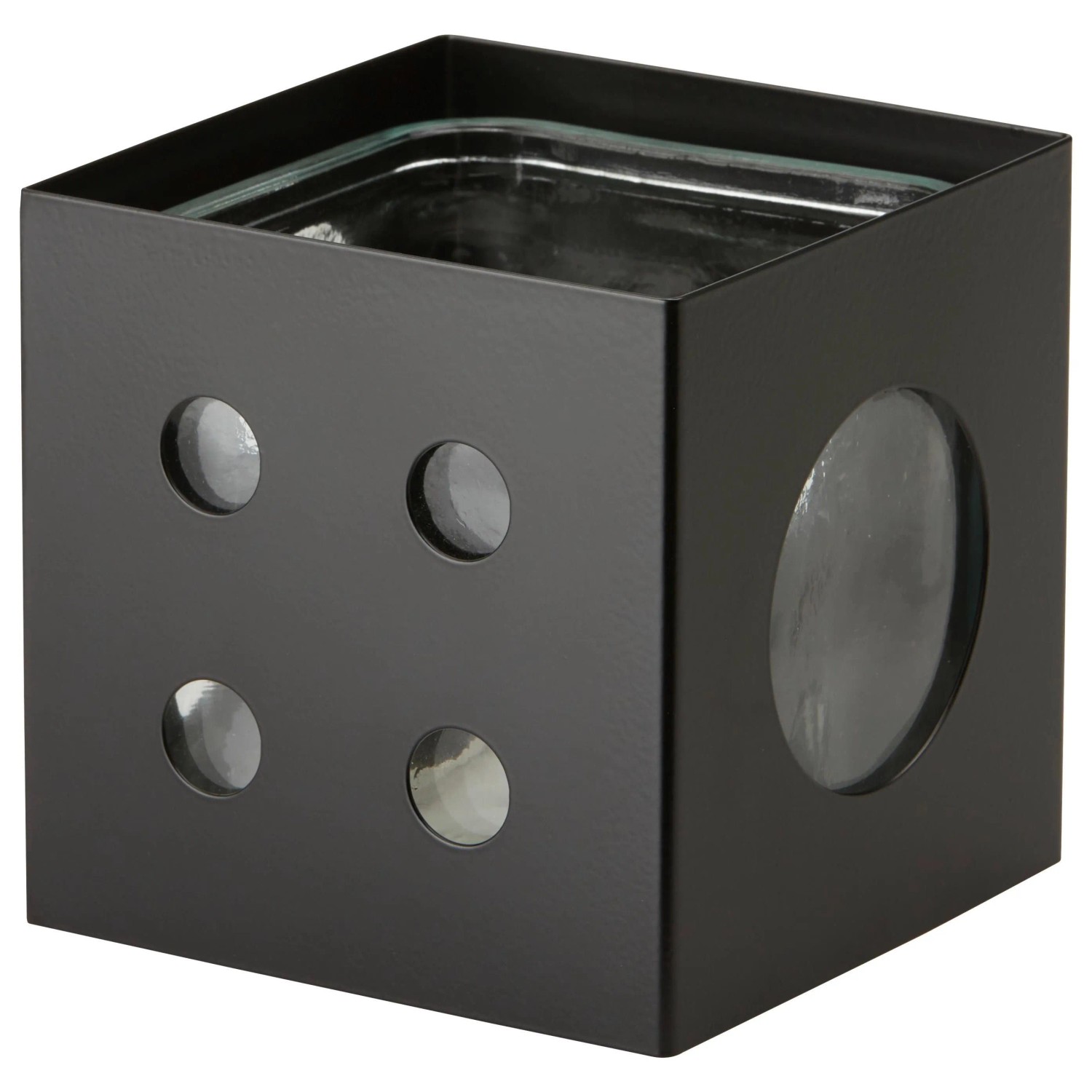 Modern Living Windlicht Numbers in Schwarz