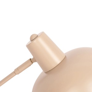 Detailaufnahme: Beige QAZQA Retro Tischlampe Milou, Innenleuchte.