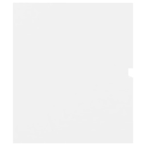 Weißer vidaXL Waschbeckenunterschrank (80x38,5x45 cm) aus Holzwerkstoff.