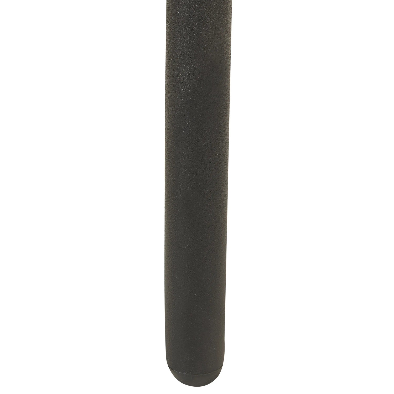 Detailaufnahme: Schwarzes Metallbein des Beliani Gartenstuhls.