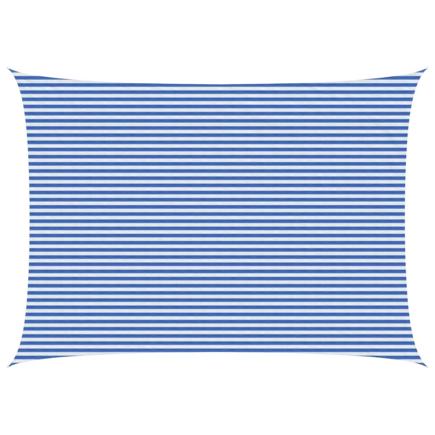vidaXL Sonnensegel 5 x 8 m HDPE Rechteckig Blau und Weiß 42032899