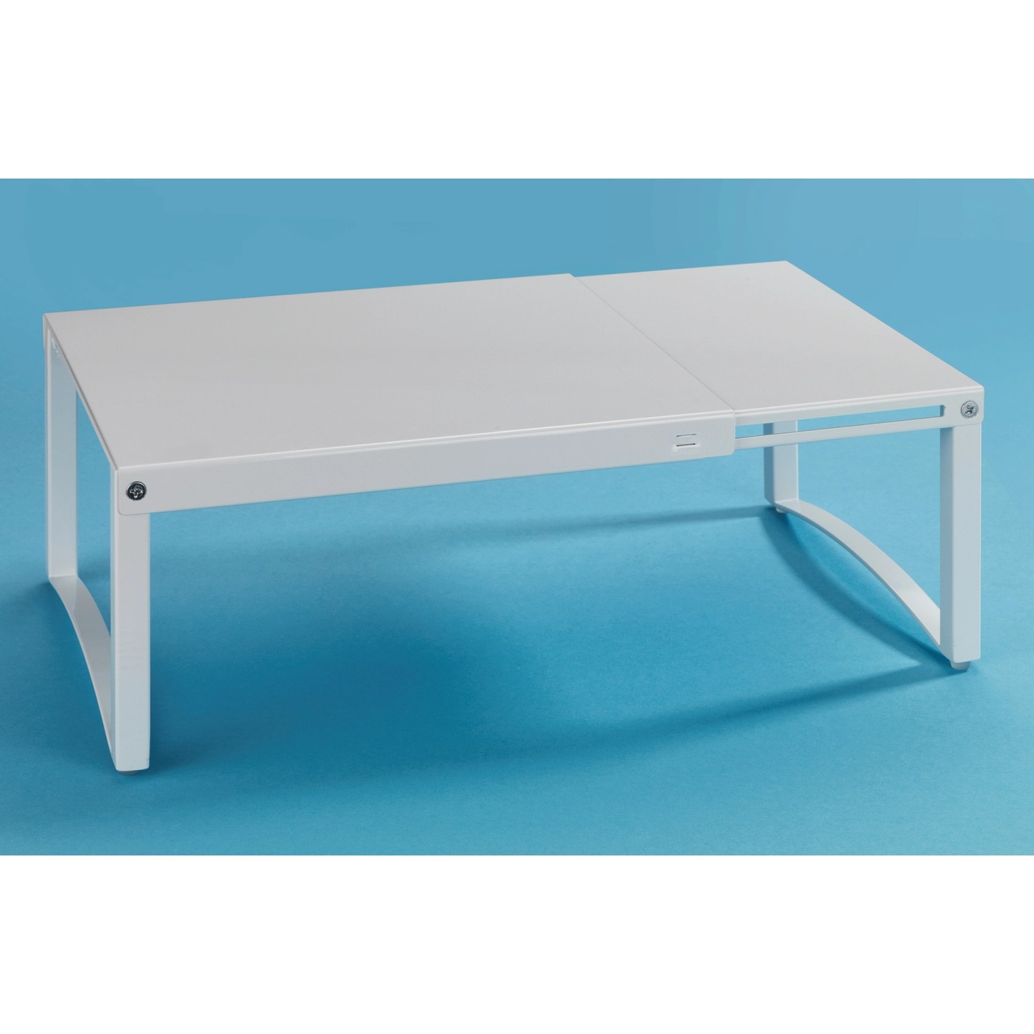 Wenko Teleskop-Schrankeinsatz, weiß, ausziehbar, für mehr Stauraum in der Küche.