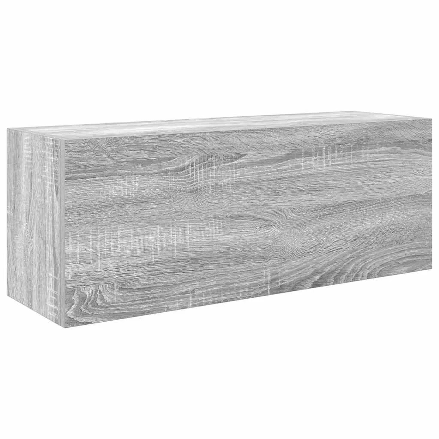 vidaXL Bad-Wandschrank Grau Sonoma 80x25x30 cm Holzwerkstoff 860081