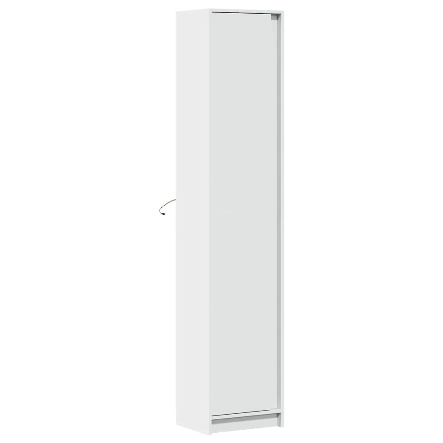 vidaXL Highboard mit LED-Beleuchtung Weiß 41,5x32,5x200 cm 3307898 günstig online kaufen