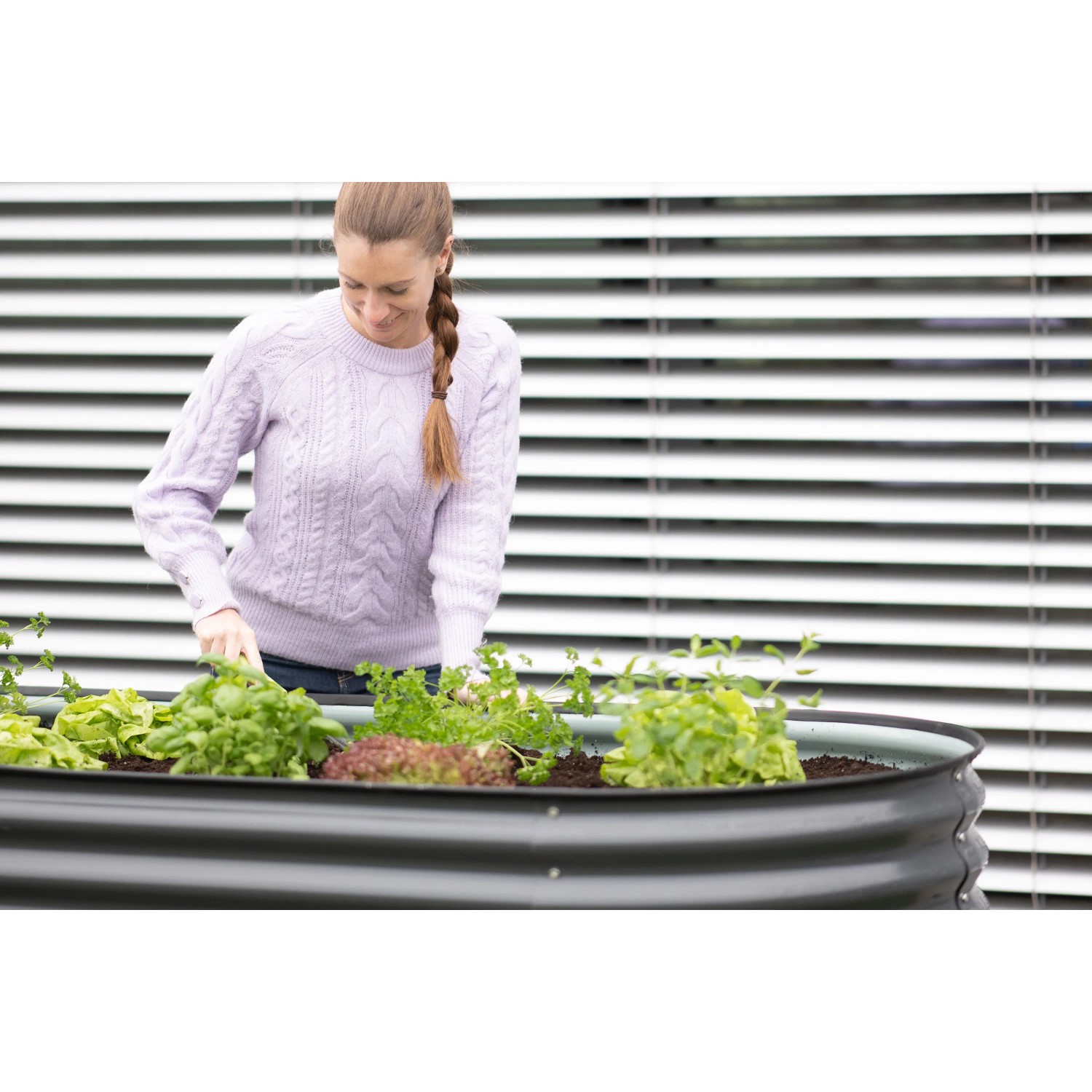 Acekool 2er-Set Hochbeet Metall Oval – 240x60x45 Cm, Aus 0,6 Mm Stahlblech, Wetterfest, Mit Schnittschutzleiste – Für Gemüse, Kräuter & Blumen Im Garten