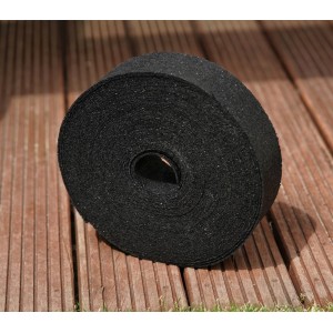 Rolle Bauheld Terrassenpads, 20m x 60mm x 3mm, aus Gummigranulat für Trittschalldämmung.