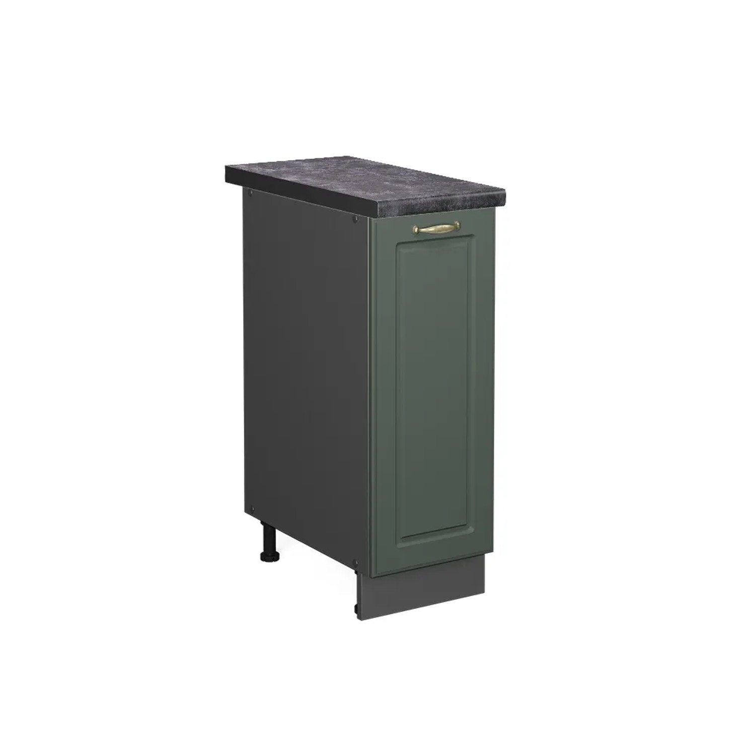 Vicco Apothekerschrank Fame-Line Grün-Gold Landhaus/Anthrazit 30 cm AP Anthrazit