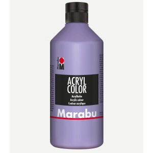 Marabu Acryl Color, 500ml, Lavendel: Cremige Acrylfarbe für Leinwand, Papier und Holz.
