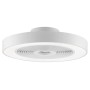Weiße LED-Deckenleuchte Catania mit Ventilator, Ø 48,6 cm. Dimmbar, mit Farbwechsel und Fernbedienung.