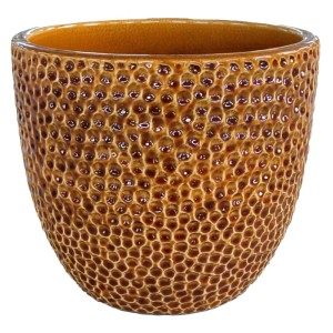 M Collections Pflanztopf Noble Ei-Topf Ocker Ø30 cm