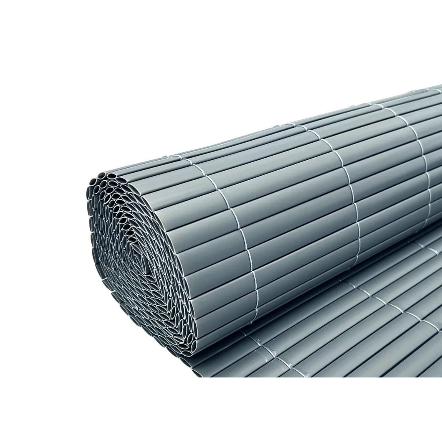 Outgarden PVC-Sichtschutzzaun Sichtschutzmatte Grau 300 x 100 cm
