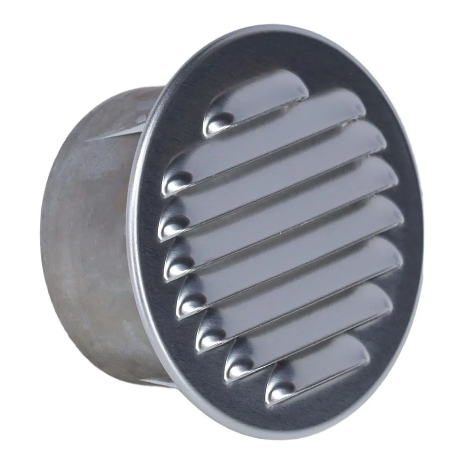 Subtiel Lüftungsgitter/Ansaugstutzen Aluminium Ø 80 mm