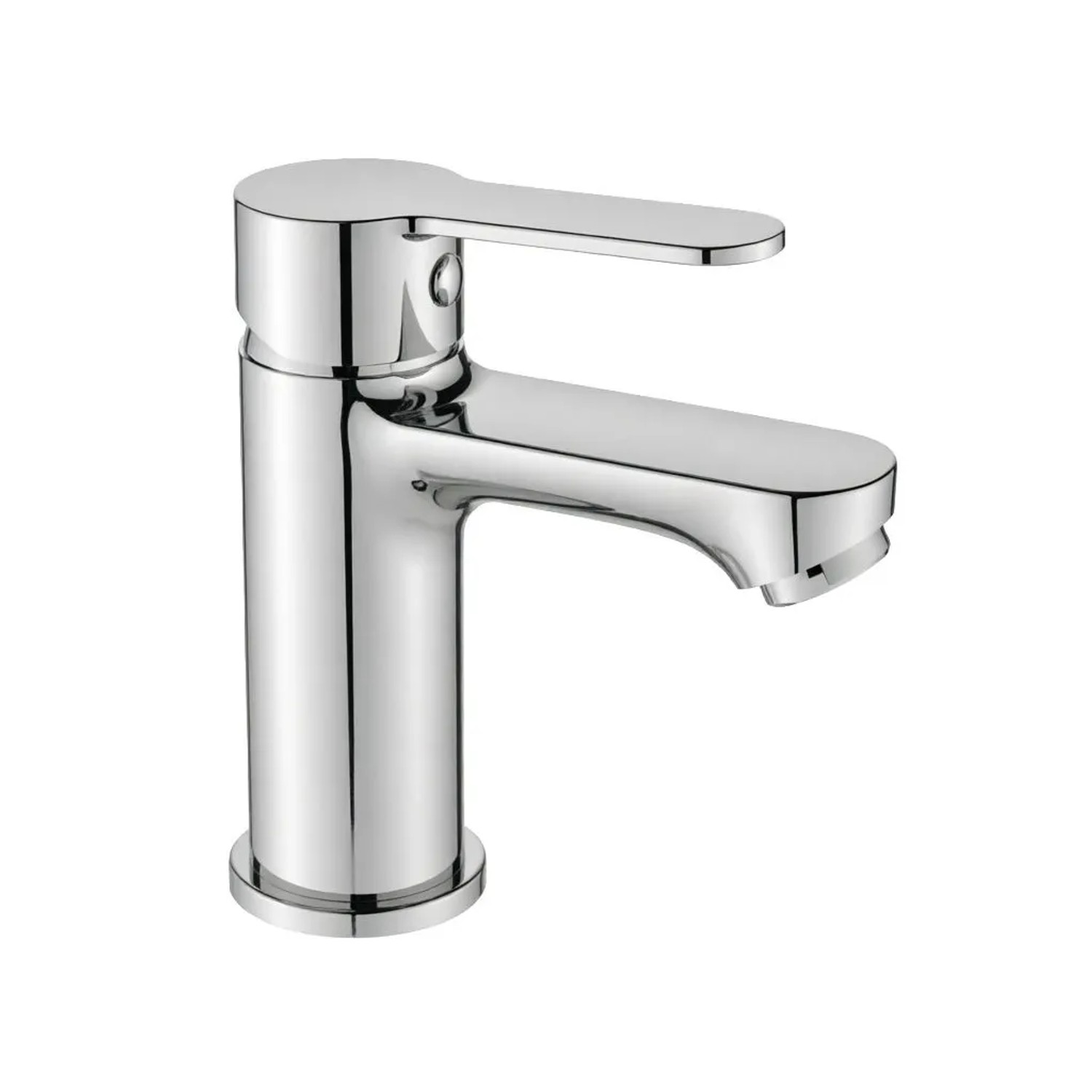 AICA Niedrige Waschtischarmatur Anti‑Fingerabdruck Spritzfrei Perlator KTW‑Zertifiziert Bleifrei Kalt‑Warm Chrom