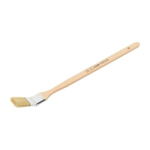 LUX Eckenpinsel Dispersion 35 mm mit hellem Holzstiel und Chinaborsten für schwer zugängliche Stellen.