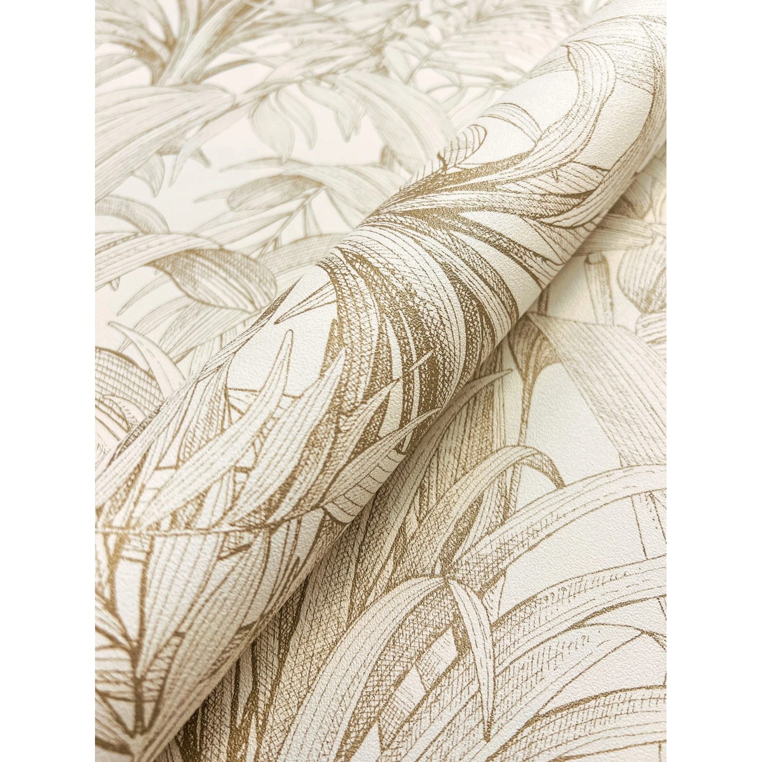 Newroom Vliestapete Trissa Gold Dschungel Modern günstig online kaufen