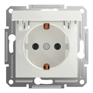 Schneider Electric ASFORA Steckdose 16A Mit Klappdeckel UP Weiss EPH3170121D