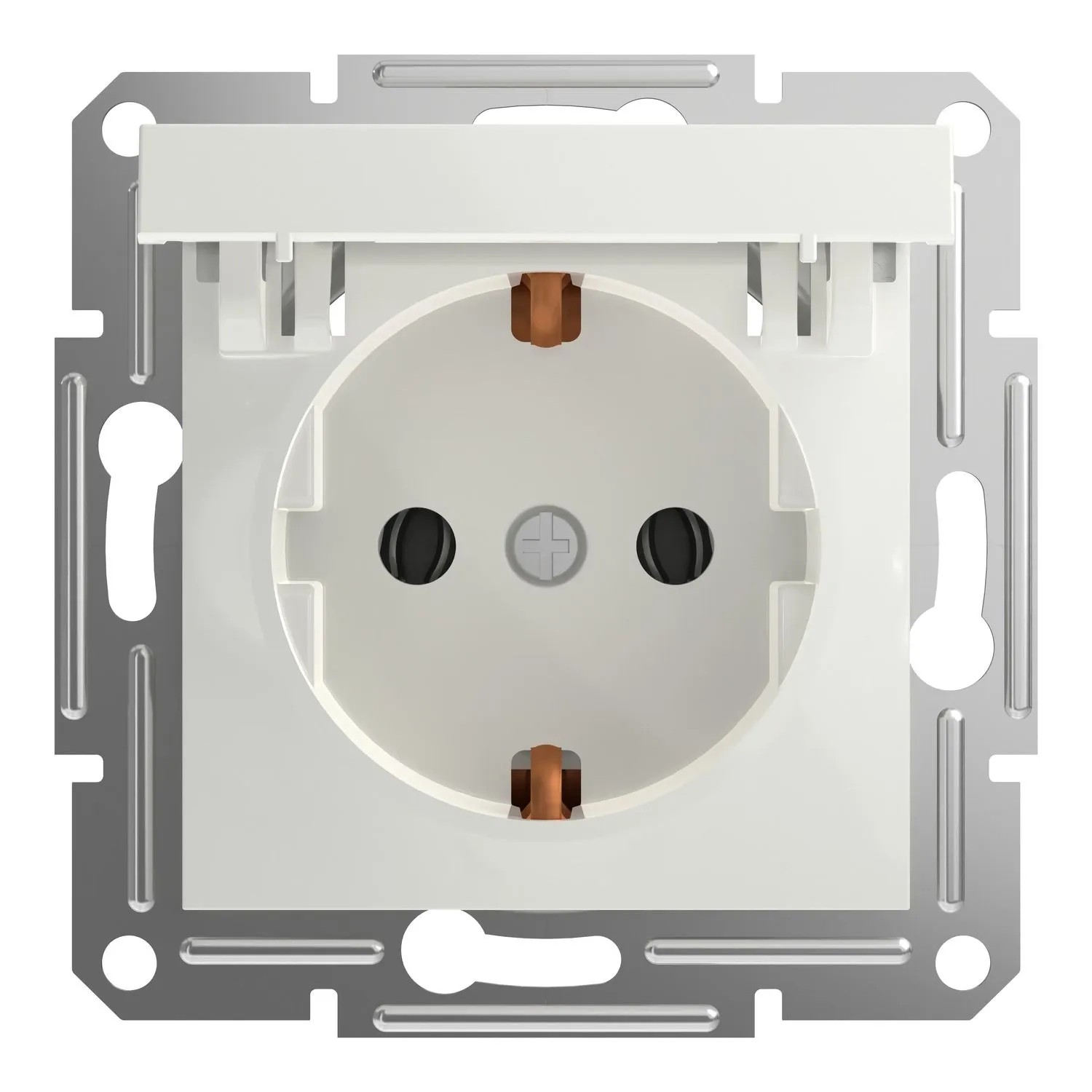 Schneider Electric ASFORA Steckdose 16A Mit Klappdeckel UP Weiss EPH3170121D