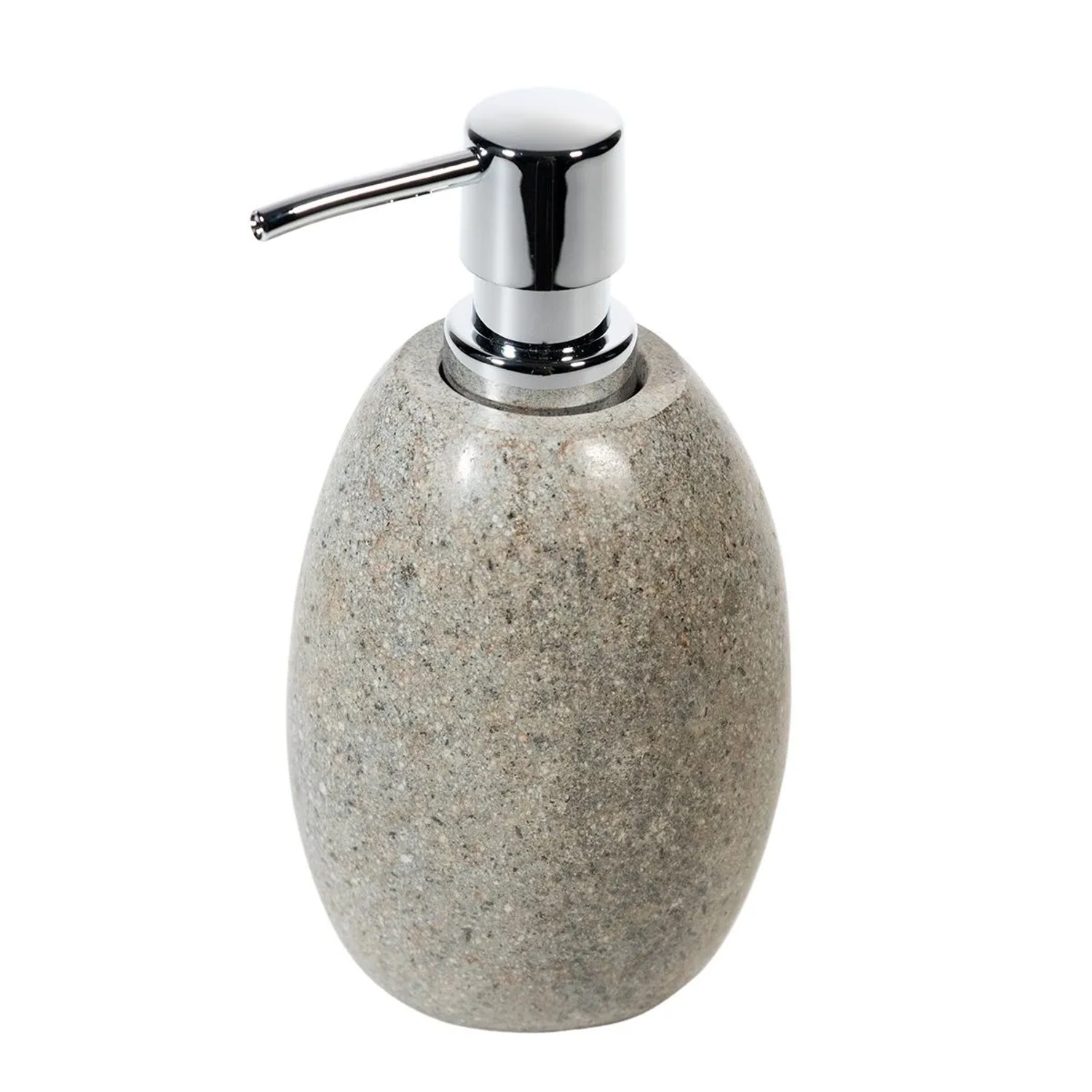 Wohnfreuden Flussstein Seifenspender 15 cm Natur Poliert