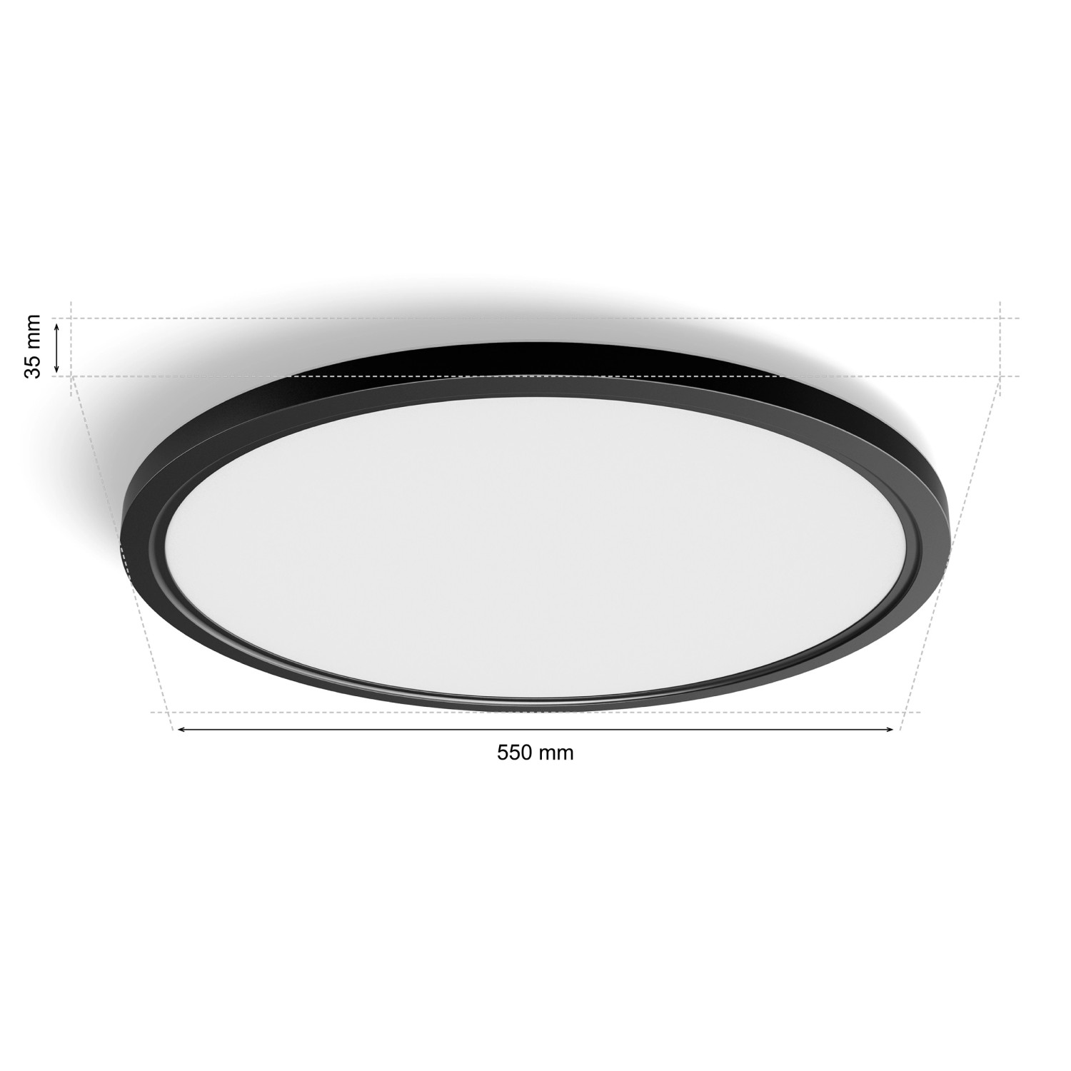 Philips Hue LED-Panel Tento White Ambiance XL Schwarz Ø 54,2 cm_6